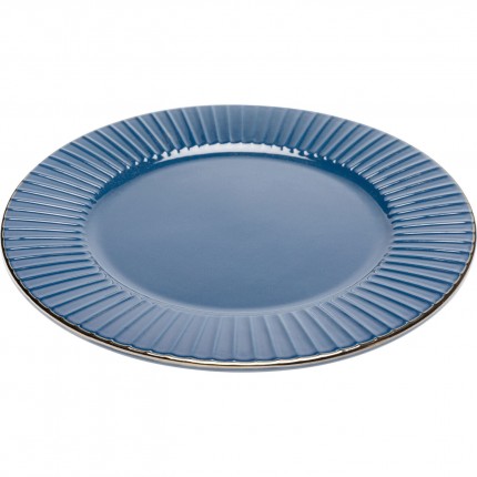 Assiettes Muse bleues 27cm set de 4 Kare Design