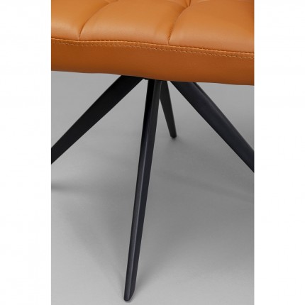 Chaise avec accoudoirs pivotante Thinktank orange Kare Design