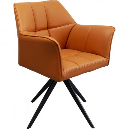 Chaise pivotante Thinktank cognac