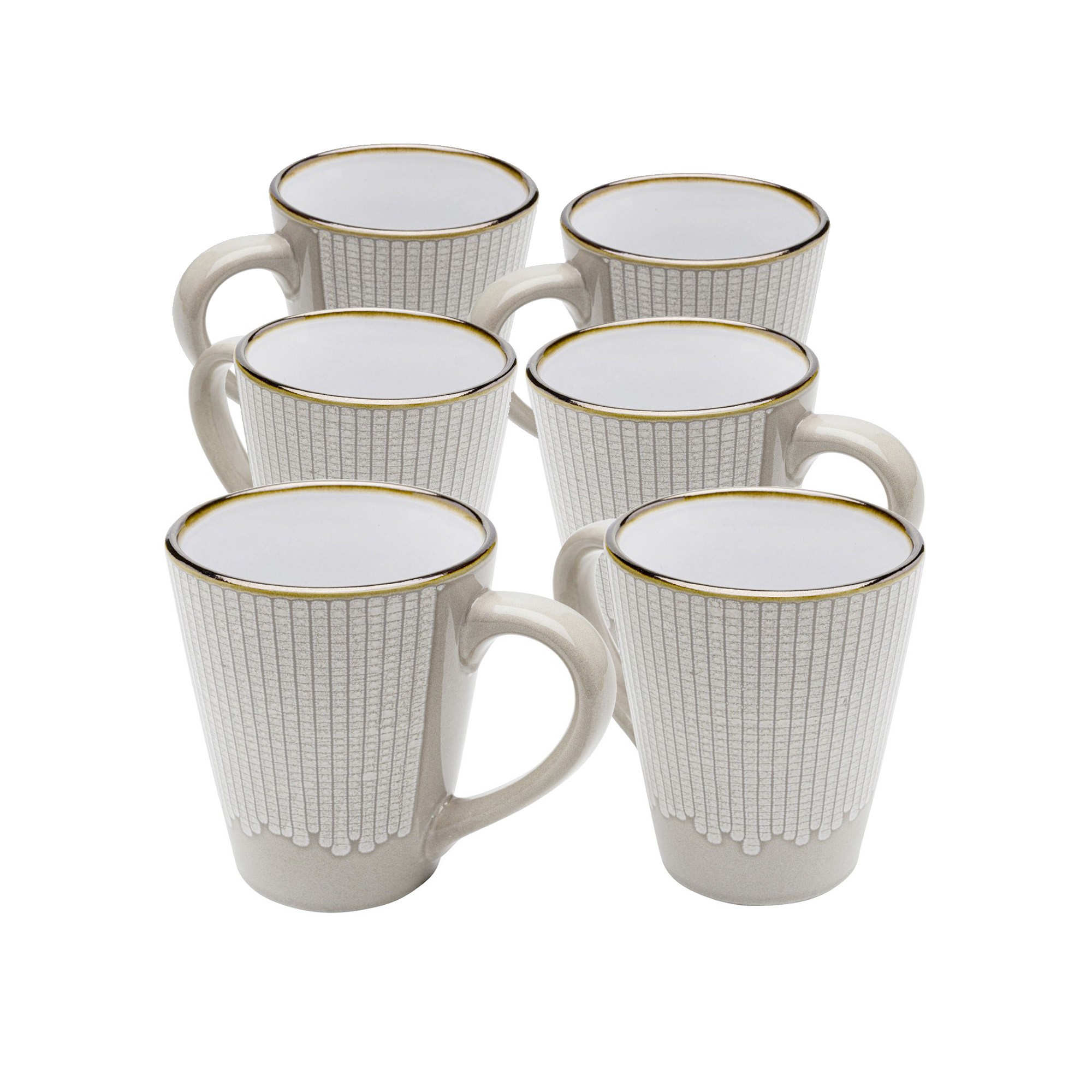 Mugs Amalia set de 6 gris Kare Design