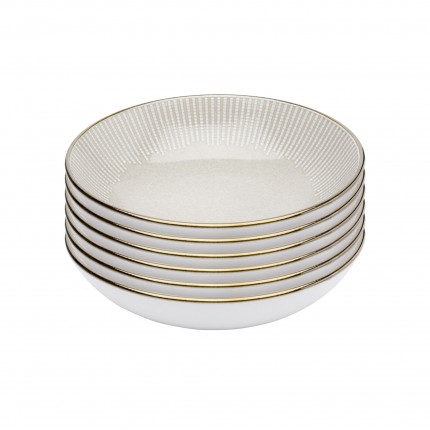 Assiettes creuses Amalia 21cm set de 6 Kare Design