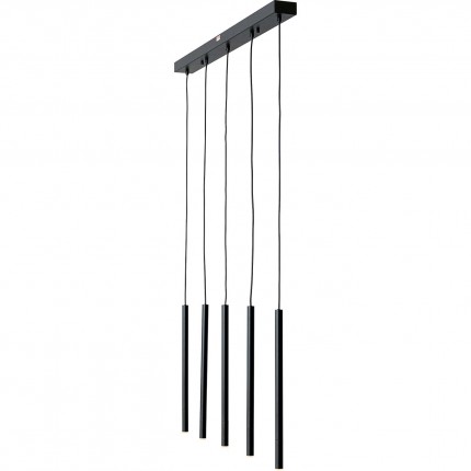 Suspension Living Vegas 5 tubes noire Kare Design
