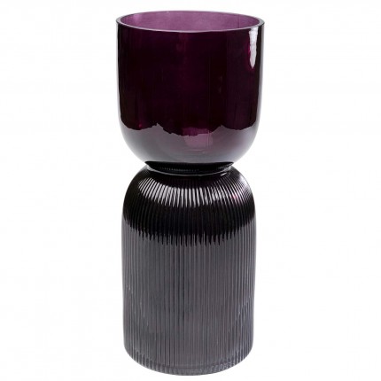 Vase Marvelous Duo gris violet 40cm Kare Design