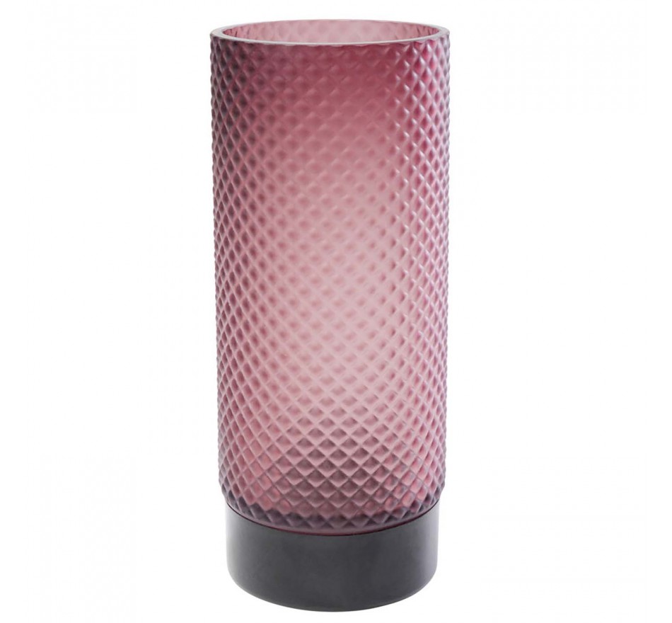 Vase Barfly fuchsia mat 25cm