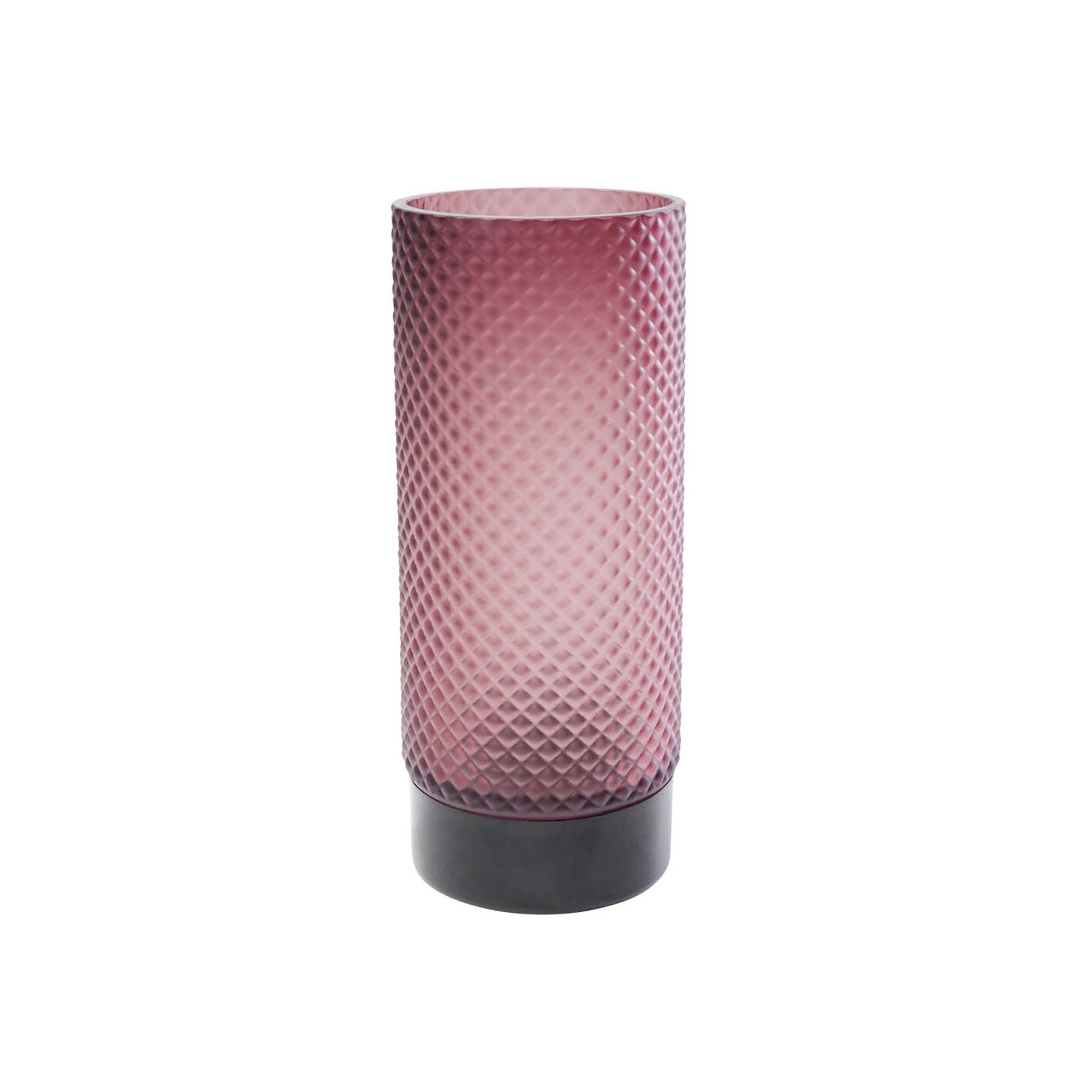 Vase Barfly fuchsia mat 25cm