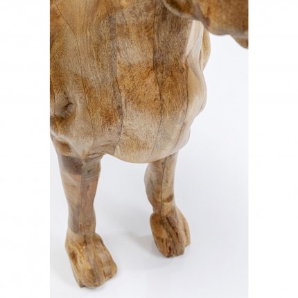 Figurine décorative Bulldog Wood 70x78cm