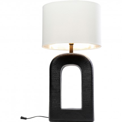 Lampe Tube 79cm noire et blanche Kare Design