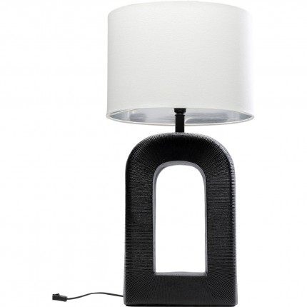 Lampe Tube 79cm noire et blanche Kare Design