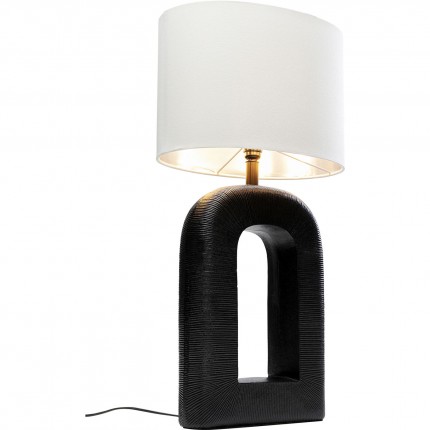 Lampe Tube 79cm noire et blanche Kare Design