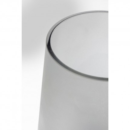 Vase Noble Ring gris mat 26cm