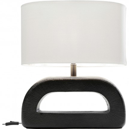 Lampe Tube 52cm noire et blanche Kare Design