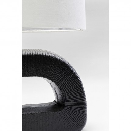 Lampe Tube 52cm noire et blanche Kare Design