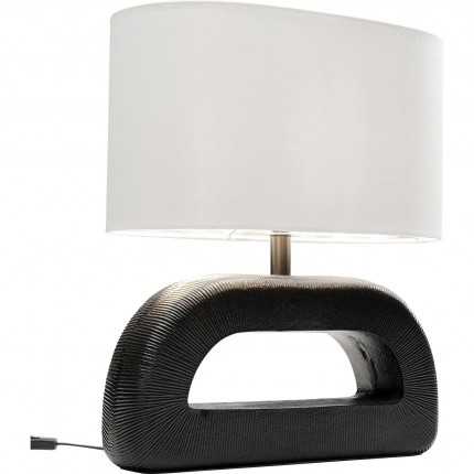 Lampe Tube 52cm noire et blanche Kare Design