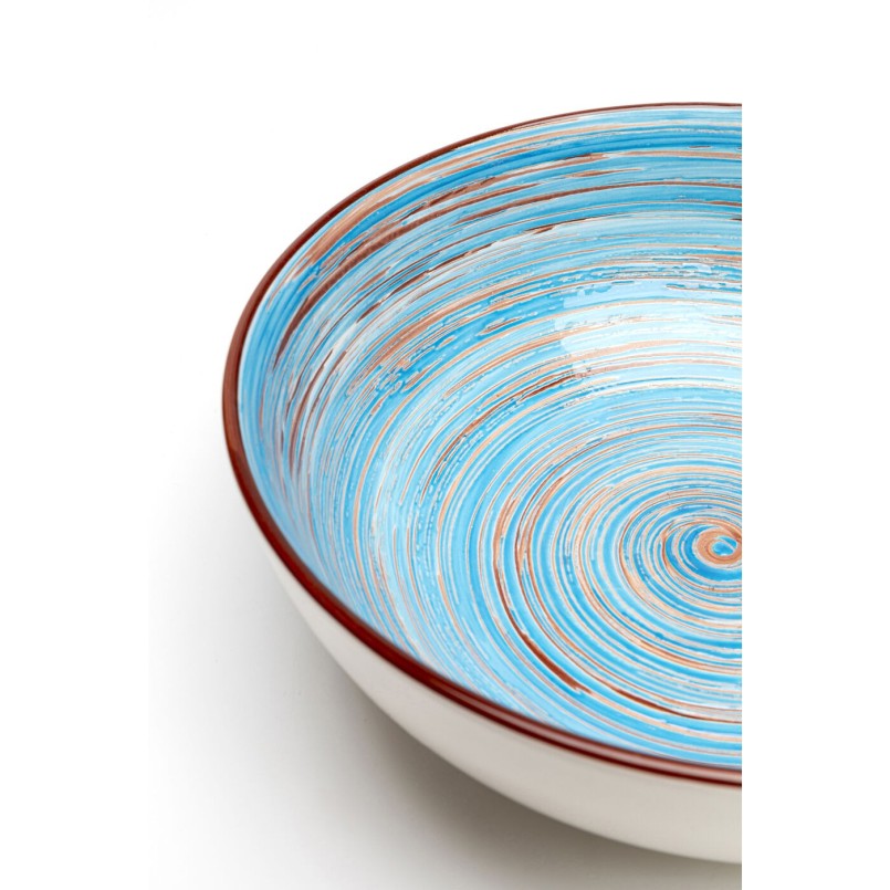 Coupe Swirl bleu Ø22cm