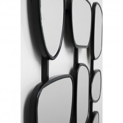 Miroir Nastro noir 114x80cm Kare Design