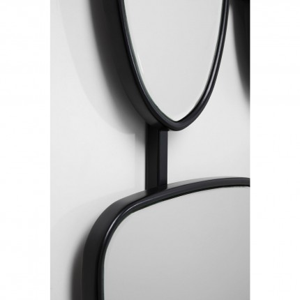 Miroir Nastro noir 114x80cm Kare Design