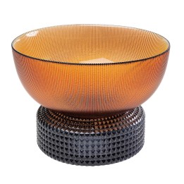 Amber and grey glass vase - Marvelous Duo - Kare Design