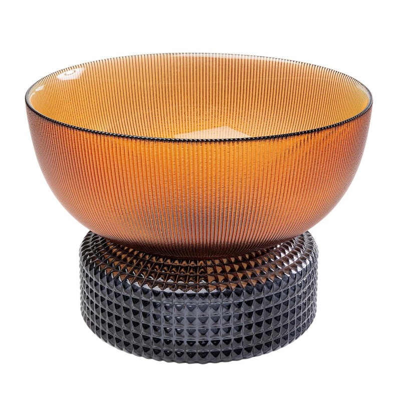 Amber and grey glass vase - Marvelous Duo - Kare Design