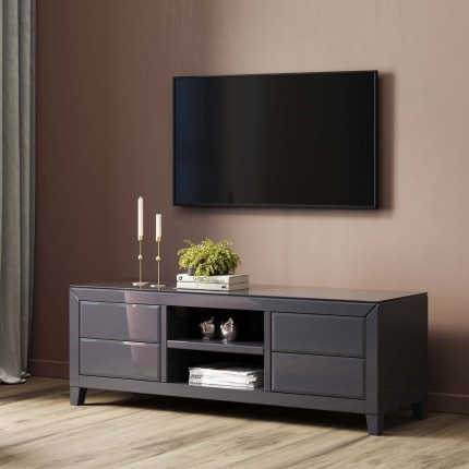 Meuble TV Luxury Push gris Kare Design