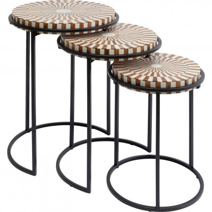 Tables d'appoint Hula Hula set de 3 Kare Design