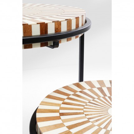 Tables d'appoint Hula Hula set de 3 Kare Design