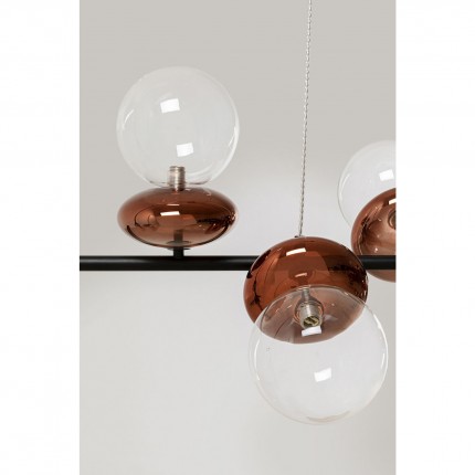 Suspension Double Bubble cuivre 115cm