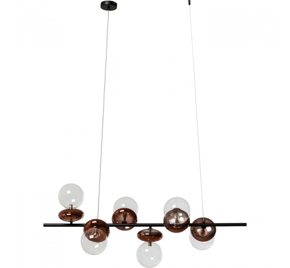 Suspension Double Bubble cuivre 115cm