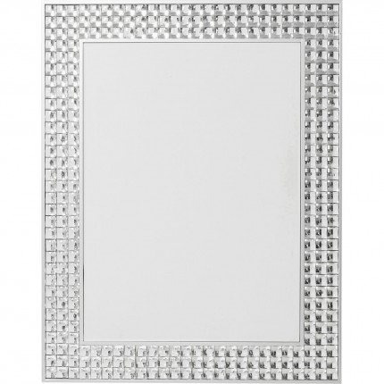 Miroir Crystals 100x80cm argenté Kare Design