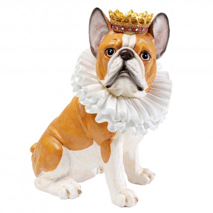 Figurine décorative King Dog marron 29cm