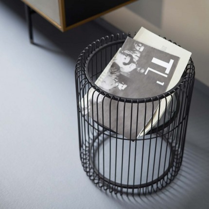 Table d'appoint Wire noire 44cm Kare Design Table d'appoint Wire noire 44cm Kare Design