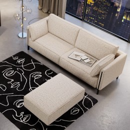 Sofa 3-seater grey - Victor - Kare Design