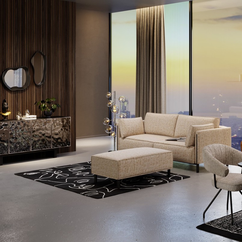 Sofa 3-seater grey - Victor - Kare Design