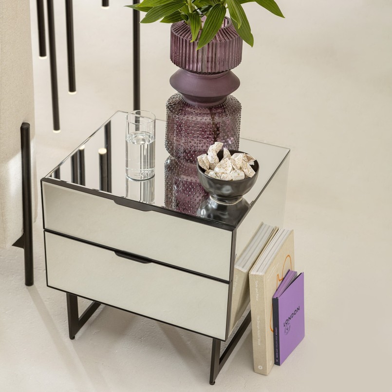 Retro vase in fushcia glass - Marvelous Duo - Kare Design