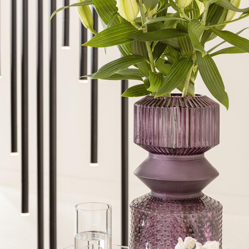 Retro vase in fushcia glass - Marvelous Duo - Kare Design