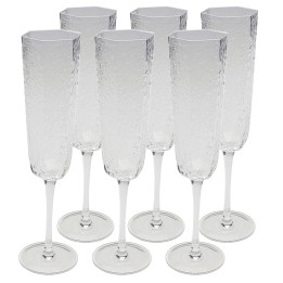 Glass champagne flutes - Cascata - Kare Design
