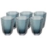 Blue glass water glasses - Cascata - Kare Design