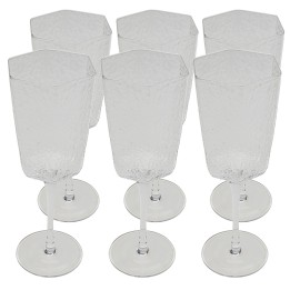 Clear glass wine glasses - Cascata - Kare Design