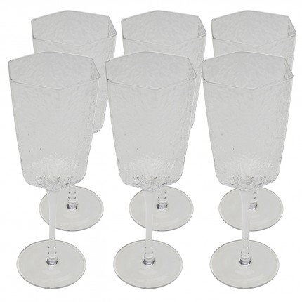 Verres à vin blanc Cascata set de 6 Kare Design