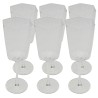 Clear glass wine glasses - Cascata - Kare Design