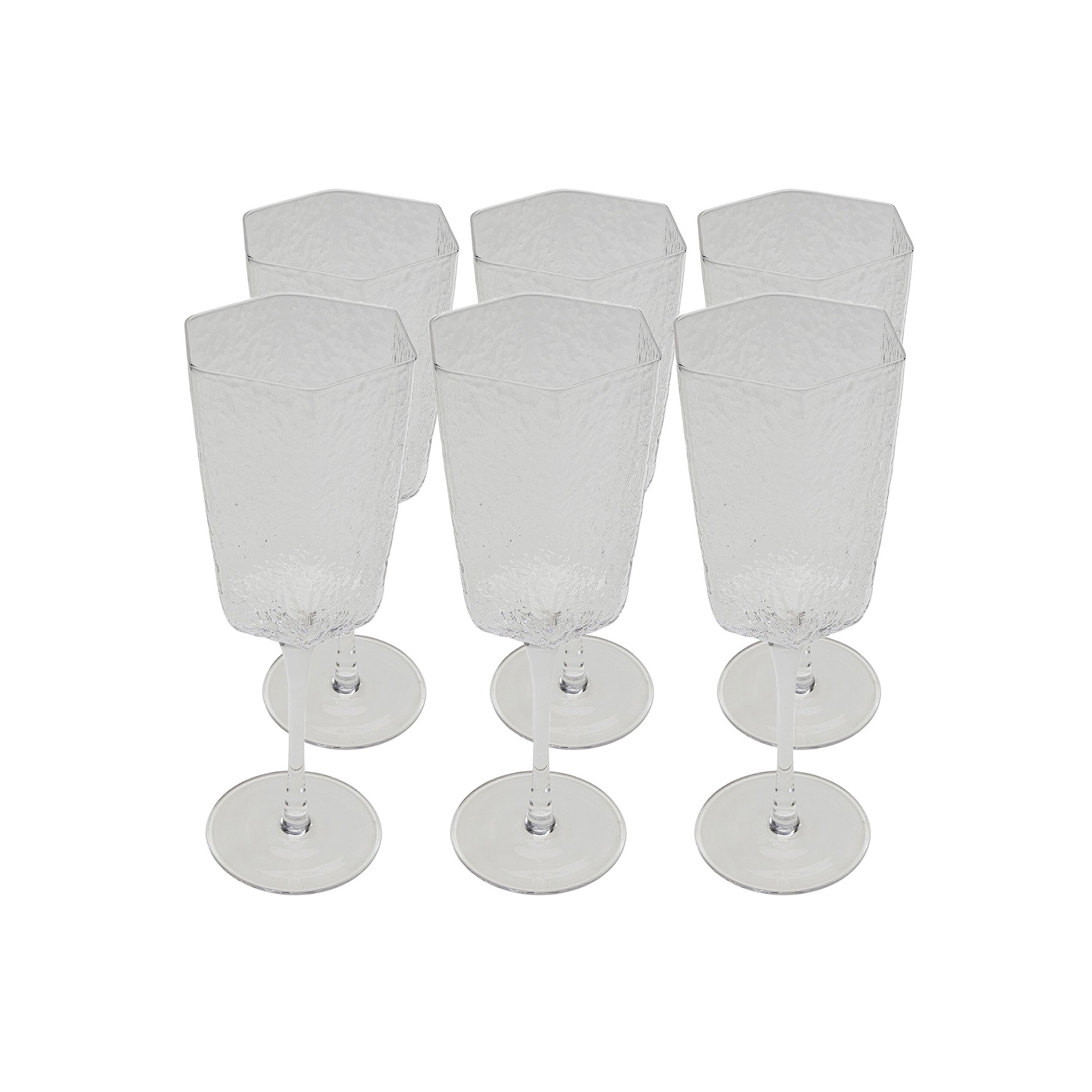 Verres à vin blanc Cascata set de 6 Kare Design