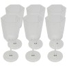Verres à vin en verre transparent - Cascata - Kare Design