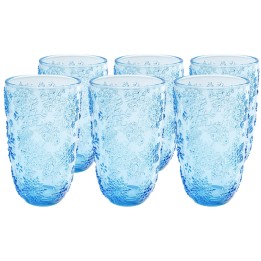 Verres à eau bleus flocons de neige - Ice Flowers - Kare Design