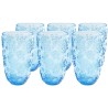 Snowflake blue water glasses - Ice Flowers - Kare Design