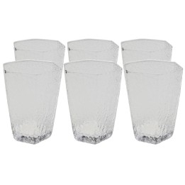 Verres à eau en verre transparent - Cascata - Kare Design