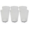 Clear glass water glasses - Cascata - Kare Design