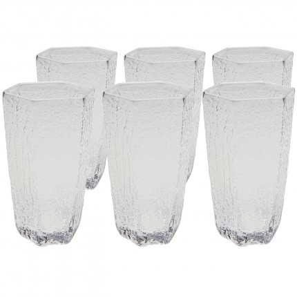 Verres hauts Cascata set de 6 Kare Design