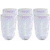 Verres à eau avec des flocons de neige en relief - Ice Flowers - Kare Design