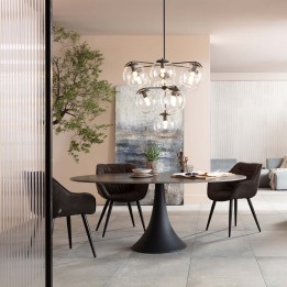 Contemporary oval sandstone table - Grande Possibilita - Kare Design