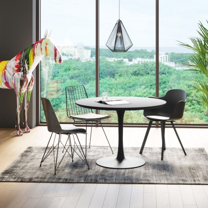 Table Schickeria 110cm noire Kare Design