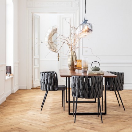 Table Symphony acacia noire 200x100cm Kare Design